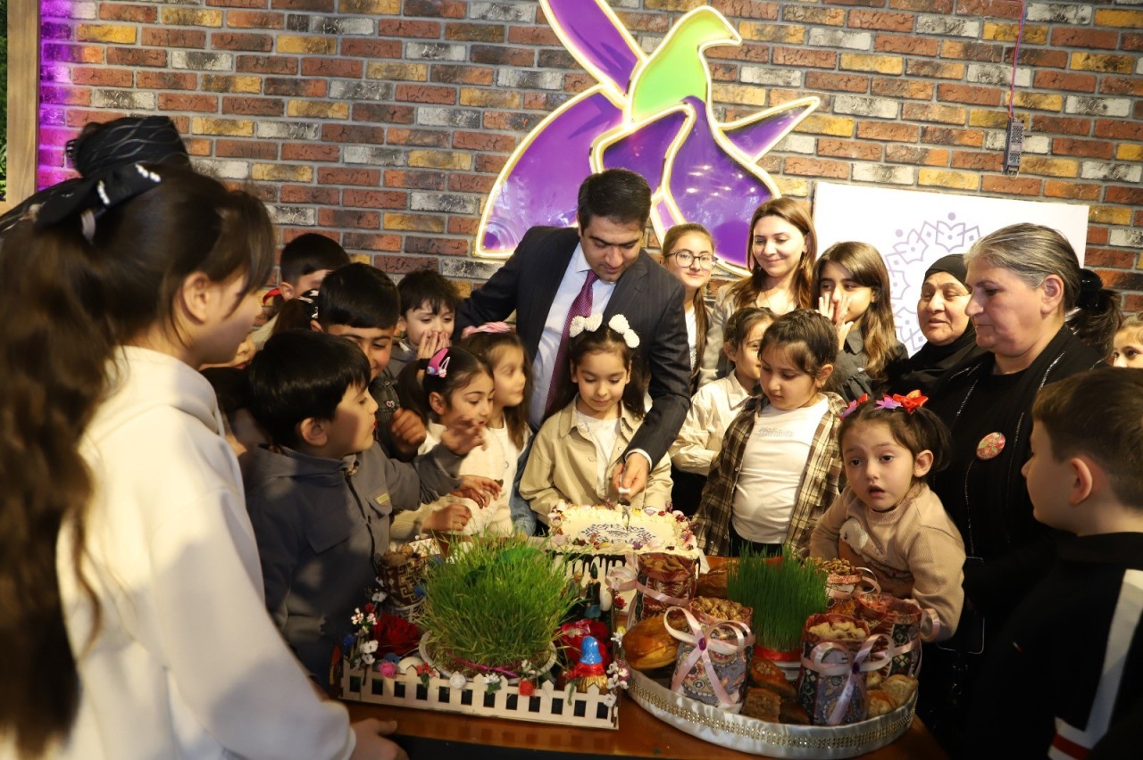 Ağstafada bayram ərəfəsində şəhid övladları ilə görüş keçirilib - FOTOLAR